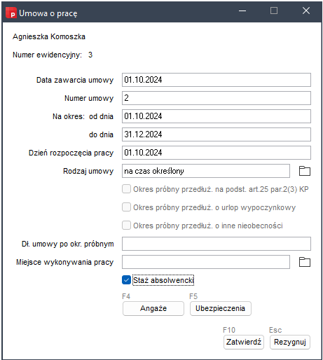 obrazek1 Formatka danych Umowy o pracę w Wapro Gang ze znacznikiem Staż absolwencki