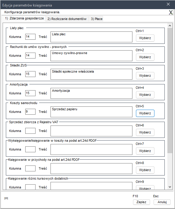 Formatka sumowania w Wapro Kaper