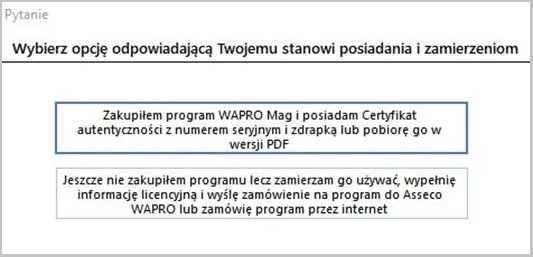 Administrator Wapro ERP -certyfikat