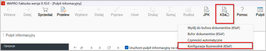 Businesslink w programie Wapro Fakturka