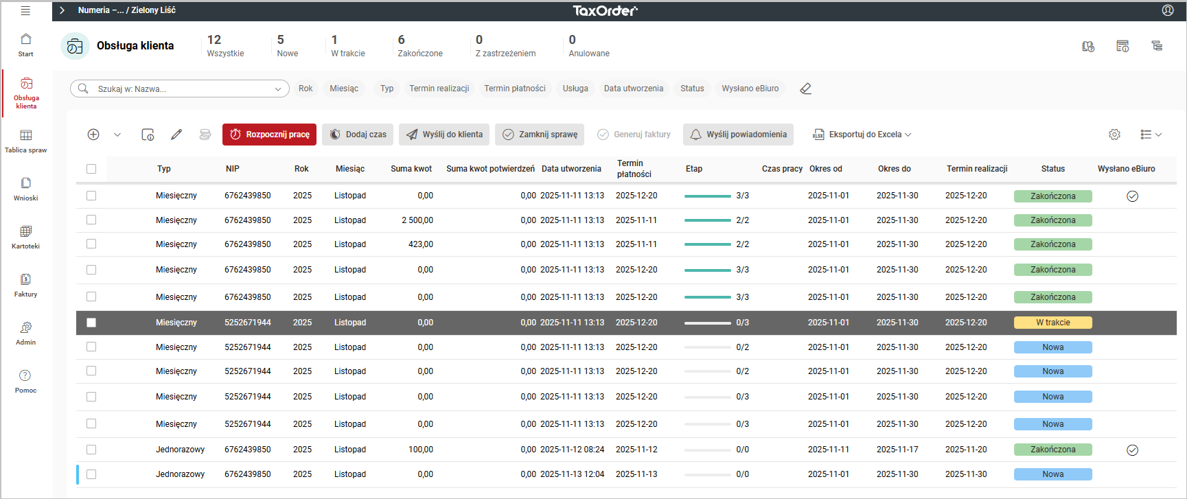 obrazek 3 Obsługa klienta w TaxOrder